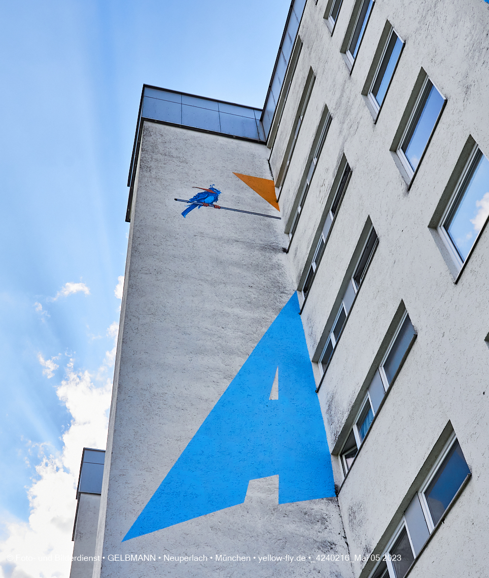 05.05.2023 - Graffiti am Karl-Marx-Ring 75 in Neuperlach